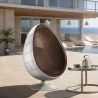 Buy Ele Chair Style Aviator Armchair - Microfiber - Aged Leather Effect Brown 25624 - prices